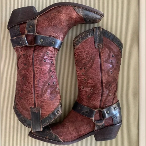 Bed Stu Distressed Western Leather Boots - Picture 3 of 8